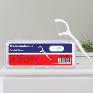 성인을위한 10 PC 휴대용 치실 가정용 고품질 에코 치실 사용